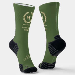CHAUSSETTE FÊTE DES PÈRES MODERNE GOLF MONOGRAM LUCKY GOLF