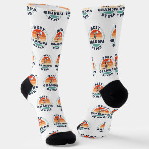 Chaussette Fête des Pères Rétro Papy Golfeur Personnalisé
