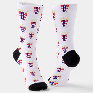 Chaussette Fête du 4 juillet avec pétards