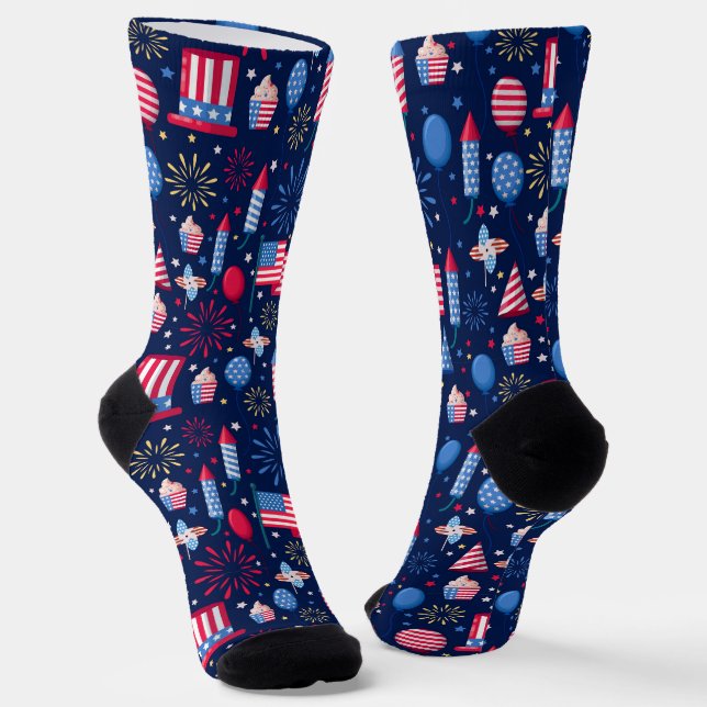 Chaussette Fête patriotique américaine (Angulaire)