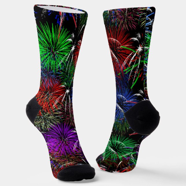 Chaussette Fêtes de feux d'artifice (Angulaire)