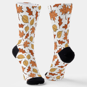 Chaussette Feuilles d'automne et Motif d'Acorns