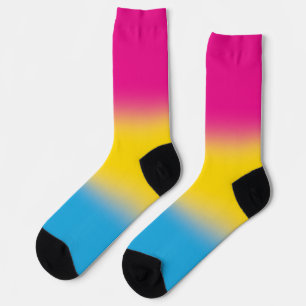 Chaussette Fierté pansexuelle à dégradé