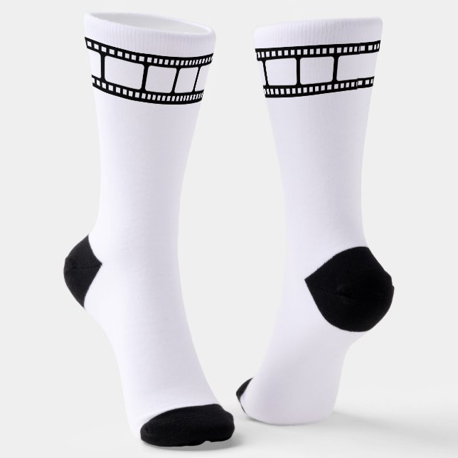 Chaussette Film film bobine noir et blanc (Angulaire)