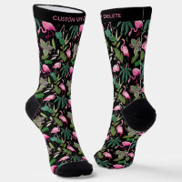 Flamants roses rose tropicale amusant Texte person