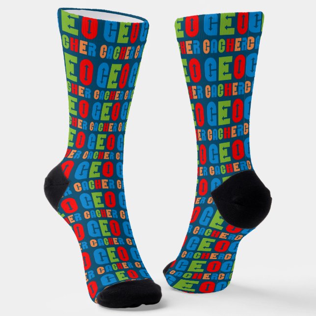 Chaussette Flèches de géocacher colorées (Angulaire)