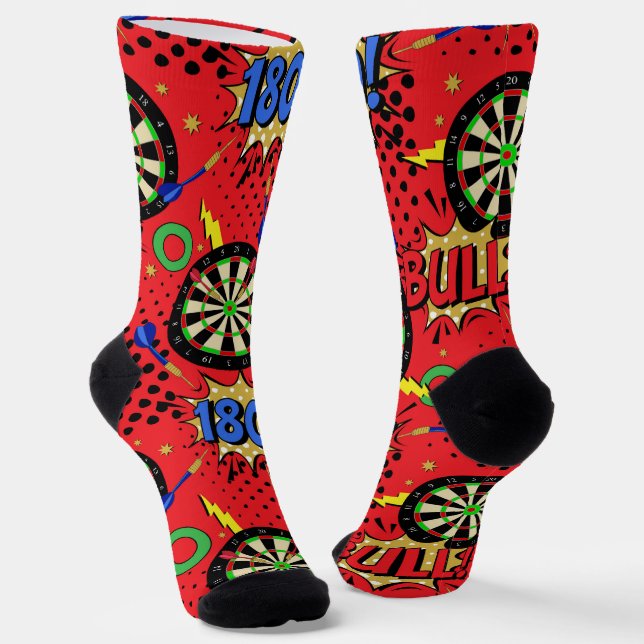 Chaussette Fléchettes Joueur Fléchettes Motif (Angulaire)