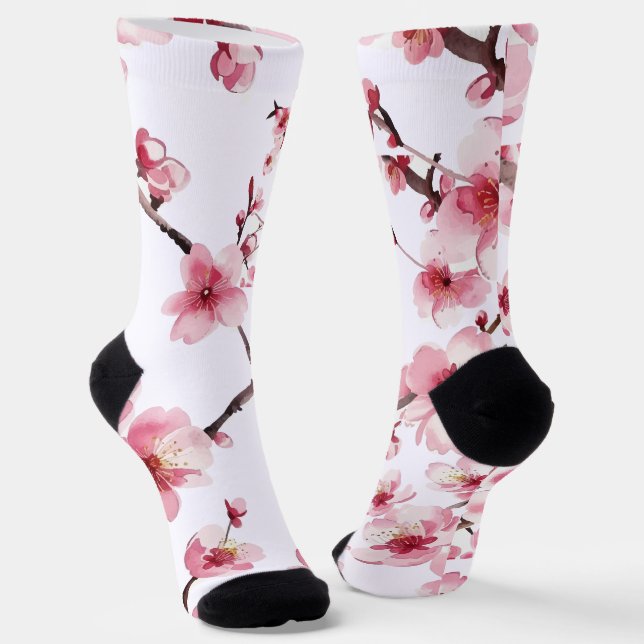 Chaussette Fleur de cerise (Angulaire)
