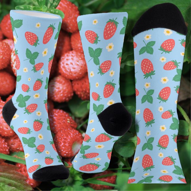 Chaussette Fleur de fraise mini (Créateur téléchargé)