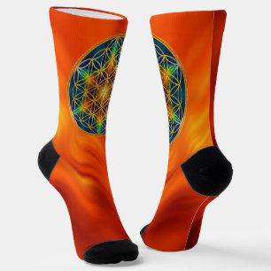 Chaussette FLEUR DE VIE - Fleur Fractale 1