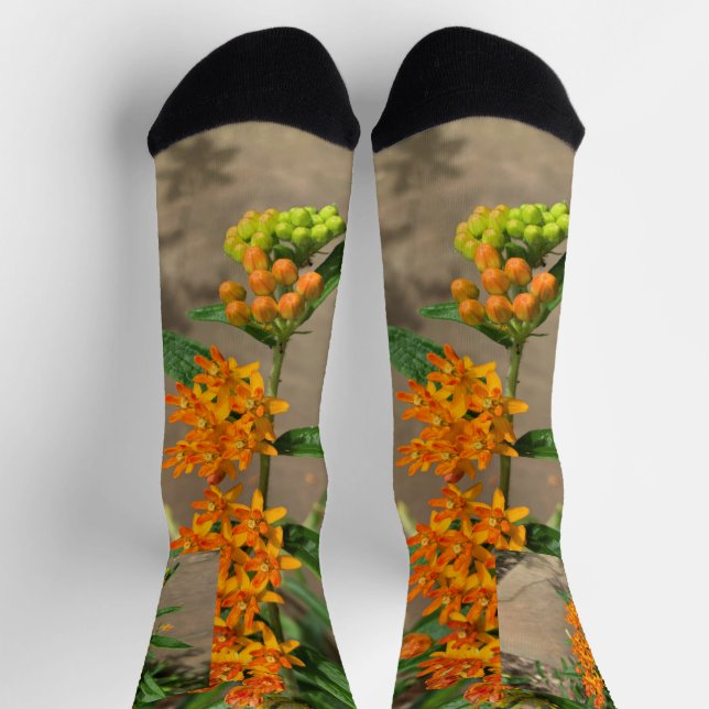 Chaussette Fleur d'oranger de coq de qualité supérieure perso (Haut)