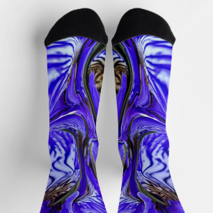 Chaussette Fleur Iris Violet