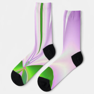 Chaussette Fleur rose