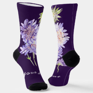 Chaussette fleurs