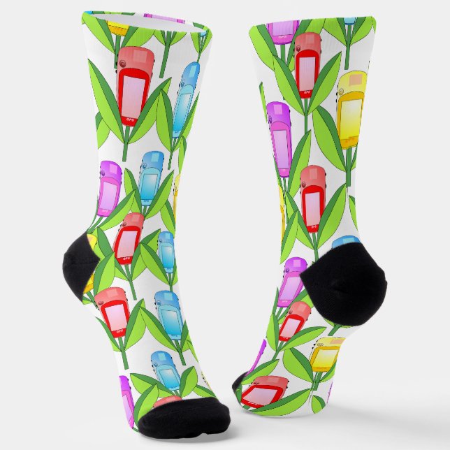 Chaussette Fleurs GPS (Angulaire)