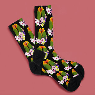Chaussette Fleurs tropicales Inséparables