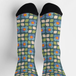 Chaussette FLORA BLUSH - Chaussettes Florales Funny durables