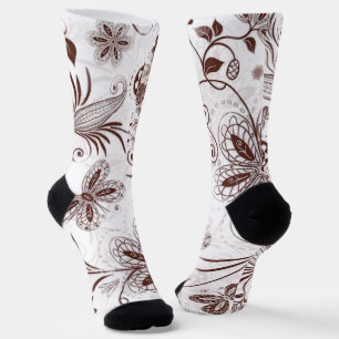 Chaussette Floral coloré Motif sans joint