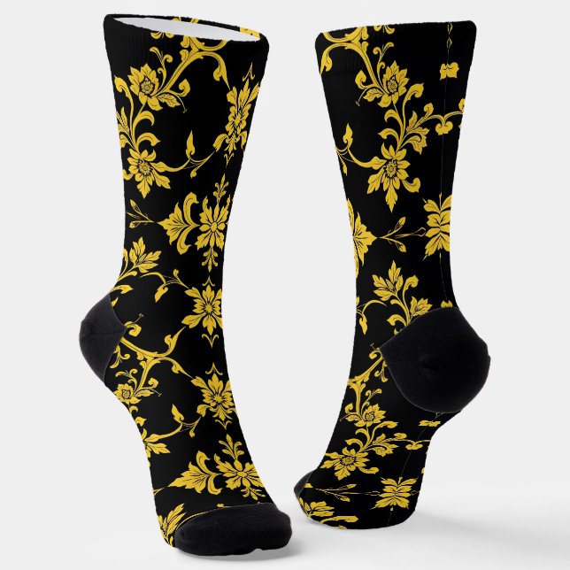 Chaussette Floral Elegant Collection Moderne (Angulaire)