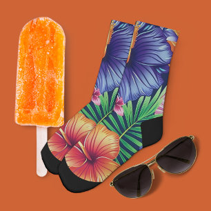 Chaussette Flore tropicale vive