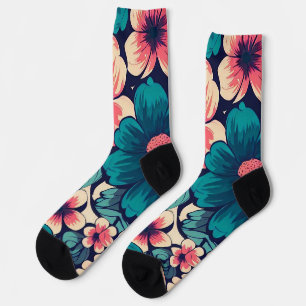 Chaussette Flower tropical