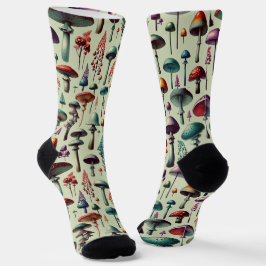 Chaussette Forêt de champignons