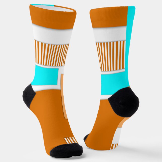 Chaussette Formes géométriques découpées en papier (Angulaire)