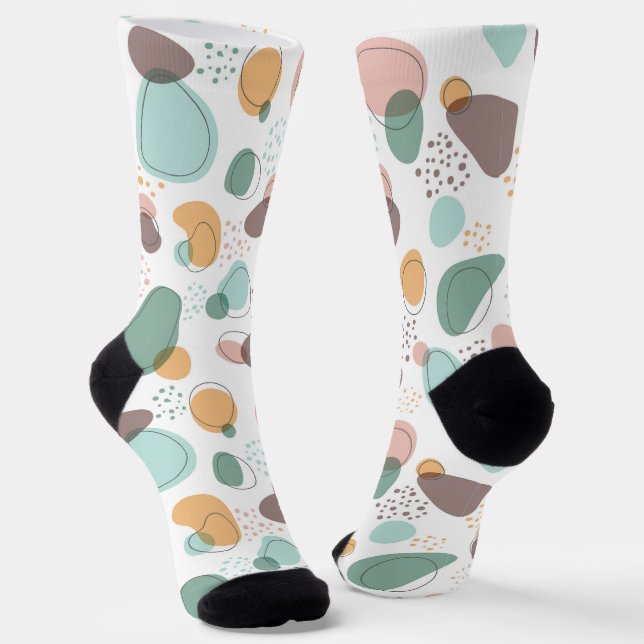 Chaussette Formes organiques motif transparent (Angulaire)