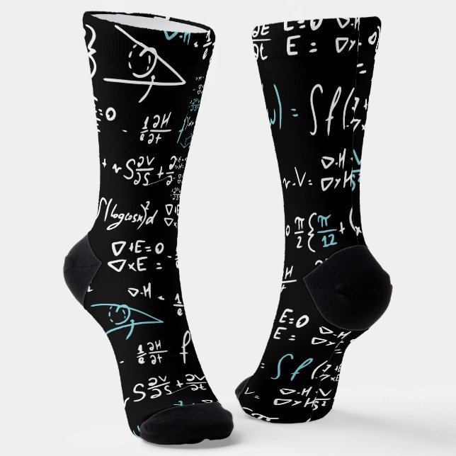 Chaussette Formules mathématiques mathématiques physique prof (Angulaire)