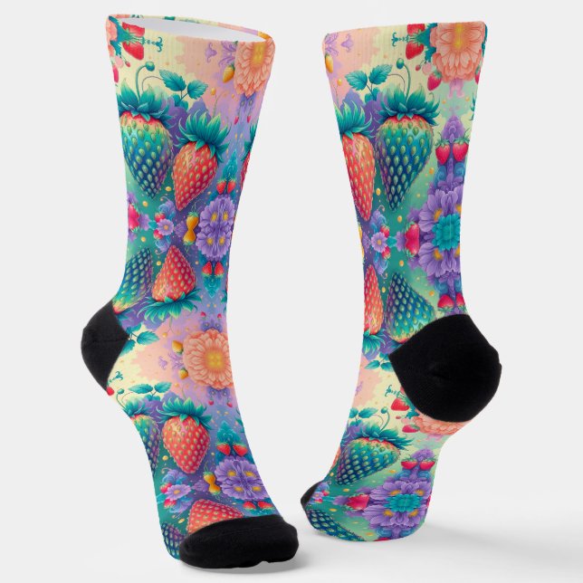 Chaussette Fraise colorée (Angulaire)