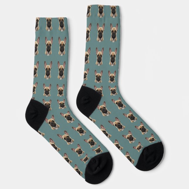 Chaussette French Bulldog Pattern (Droite)