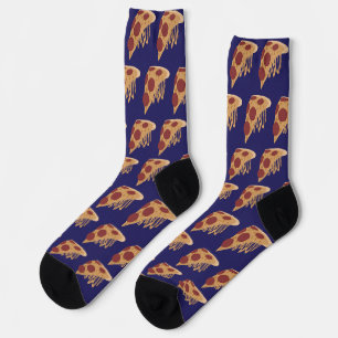 Chaussette Fromage à la fonte de nouveauté Pepperoni Pizza Bl