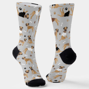 Chaussette Frontière Os de Terrier et Chaussettes de pattes