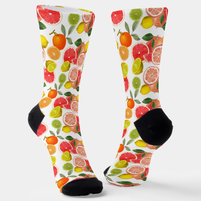 Chaussette Fruit d'agrumes frais (Angulaire)