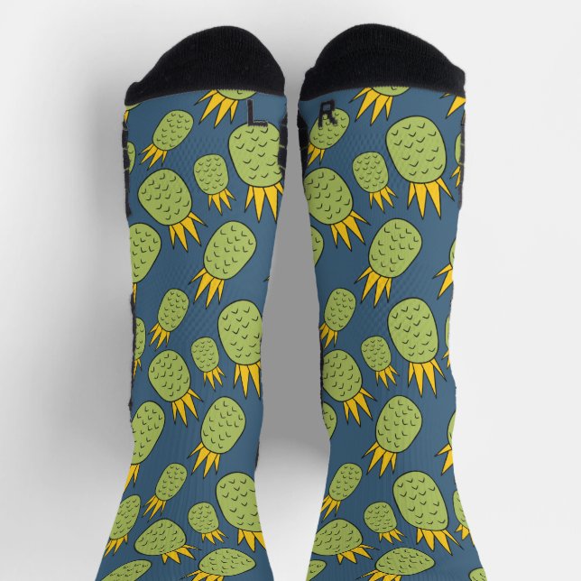 Chaussette Fruit motif transparent | motif de surface de frui (Haut)