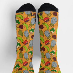 Chaussette Fruit motif transparent   motif de surface de frui