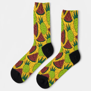 Chaussette Fruit motif transparent   motif de surface de frui