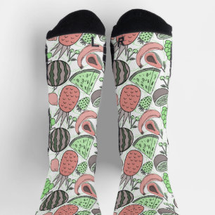 Chaussette Fruit motif transparent   motif de surface de frui