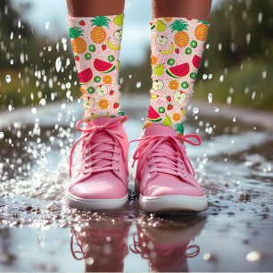 Chaussette Fruits colorés amusants Été Végétarien sain