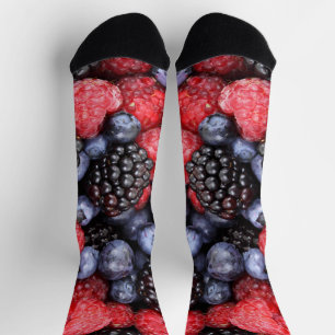 Chaussette Fruits de fruits de baies juteux et mûrs Medley