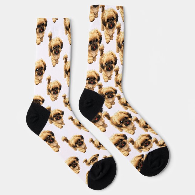 Chaussette Fun Cartoon Shih Tzu Dog Socks (Droite)