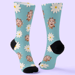 Chaussette Fun Daisy Imprimer Chaussettes Image Personnalisée