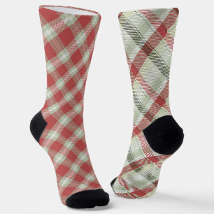 Chaussette Fun Mismatch Odd Noël Plaid