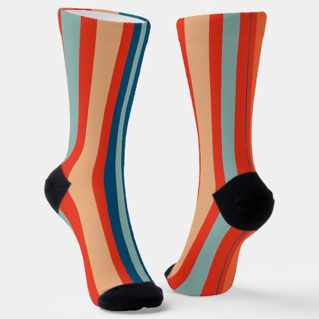 Chaussette Funky Retro strié (Angulaire)