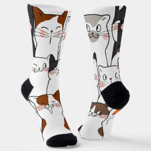 Chaussette Funny Chats Kawaii