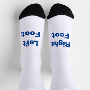 Chaussette FUNNY ! Chaussettes - Pied droit gauche - Bleu
