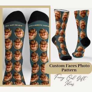 Chaussette Funny Custom Face Motif photo pour lui