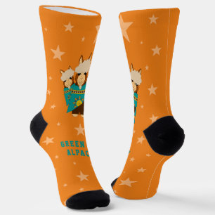 Chaussette Funny Green Bay Alpacas
