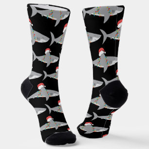 Chaussette Funny Père Noël Shark Christmas