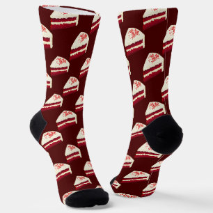 Chaussette Gâteau tranché de velours rouge sur la Bourgogne p